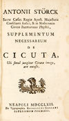 Supplementum necessarium de cicuta.